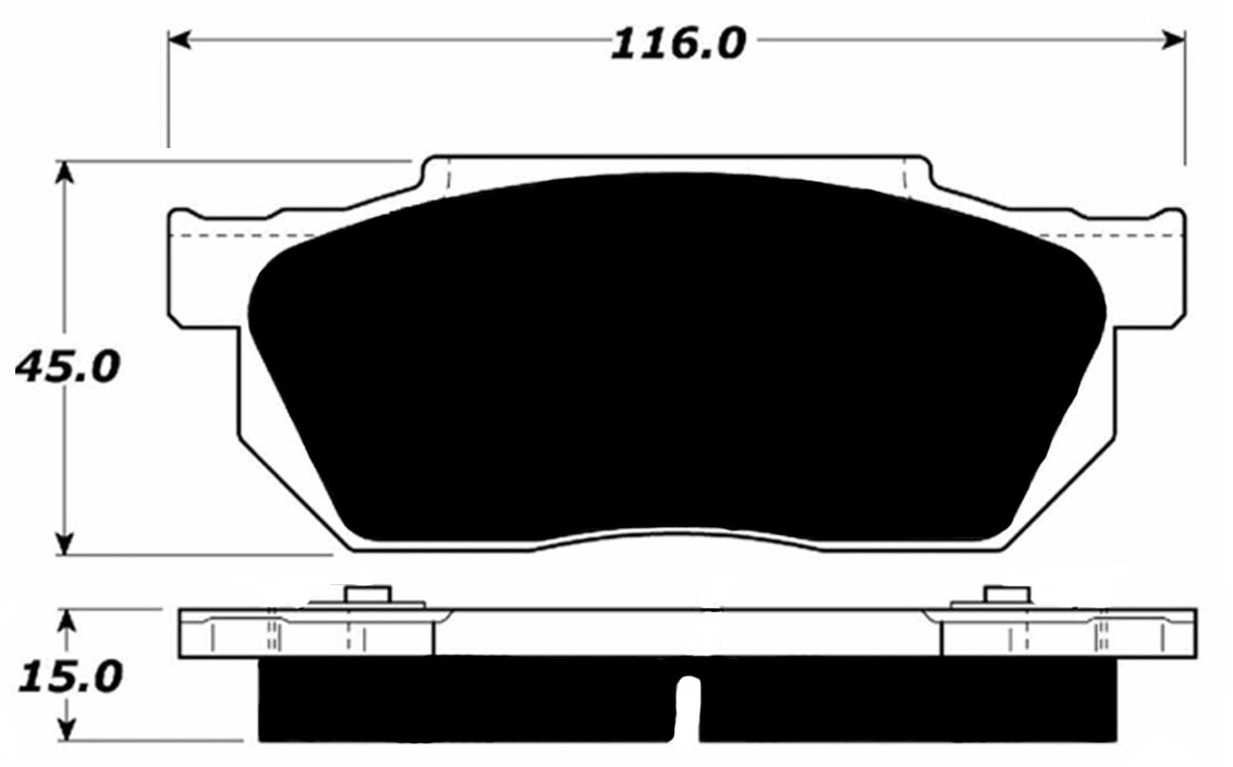 Porterfield Brake Pads for 1991 HONDA CRX HF