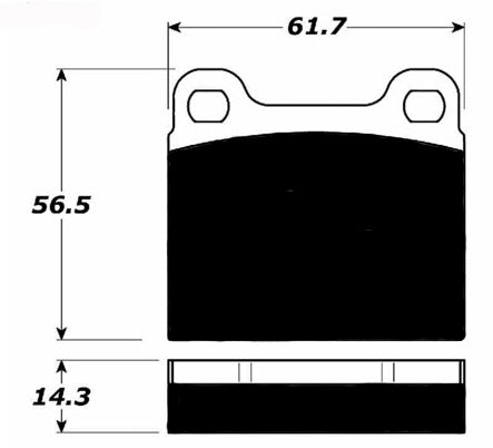 Porterfield Brake Pads for 1968 PORSCHE 912E