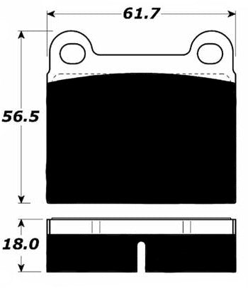 Porterfield Brake Pads for 1974 AUDI FOX (USA)