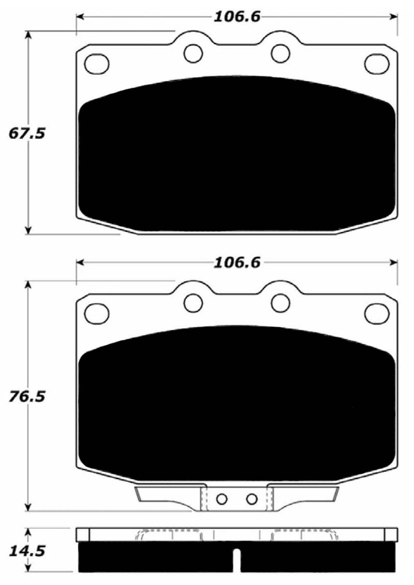 Porterfield Brake Pads for 1994 MAZDA RX 7