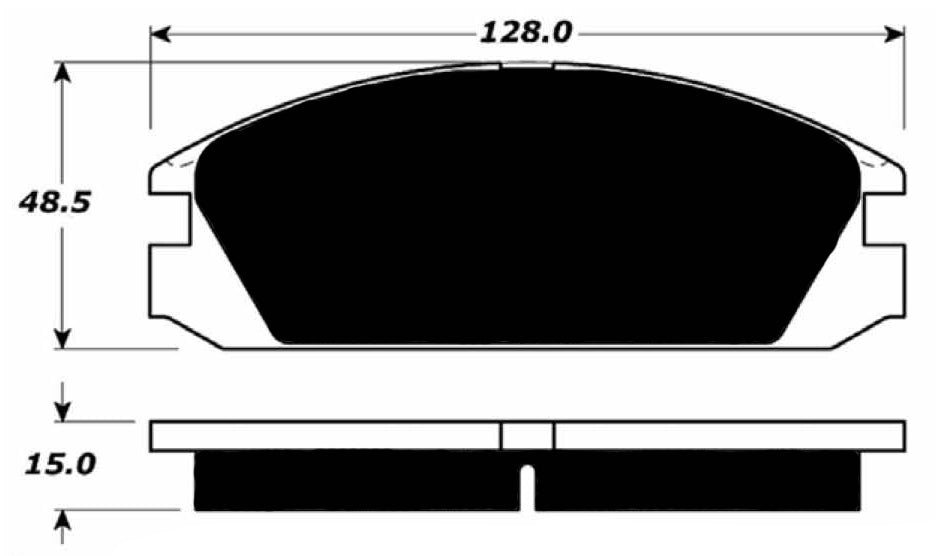 Porterfield Brake Pads for 1986 HONDA PRELUDE Si