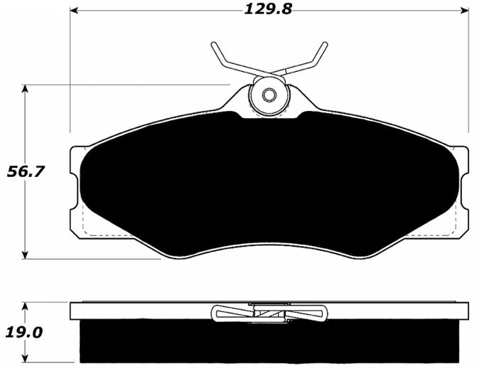 Porterfield Brake Pads for 1992 VOLKSWAGEN VANAGON