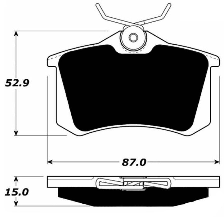 Porterfield Brake Pads for 2006 VOLKSWAGEN GOLF 1.8 Turbo Vented R/Discs