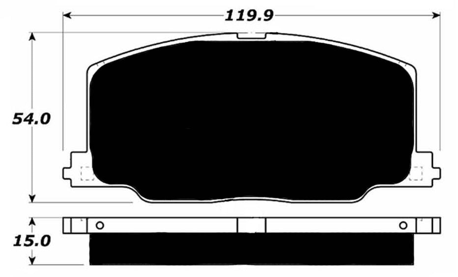 Porterfield Brake Pads for 1991 TOYOTA CAMRY 4 Cyl w/Rear Drums