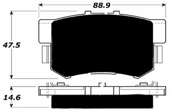 Porterfield Brake Pads for 1995 HONDA ACCORD Wagon LX w/ABS