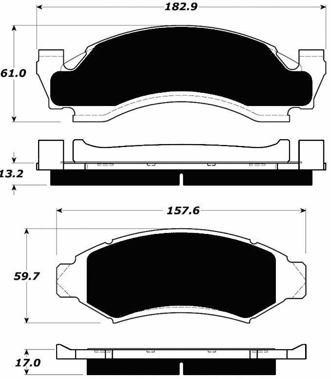 Porterfield Brake Pads for 1986 FORD BRONCO