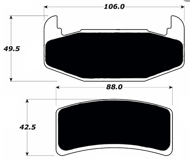 Porterfield Brake Pads for 1993 OLDSMOBILE CUTLASS SUPREME (W BODY)