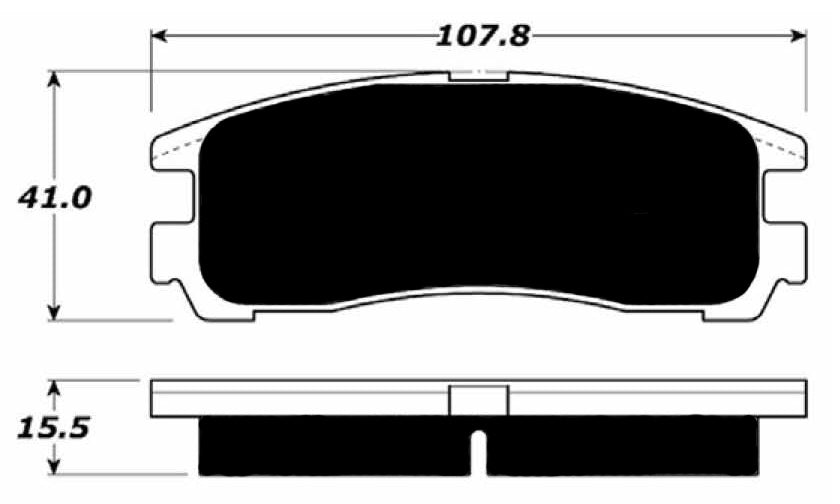 Porterfield Brake Pads for 2003 CHRYSLER SEBRING Coupe