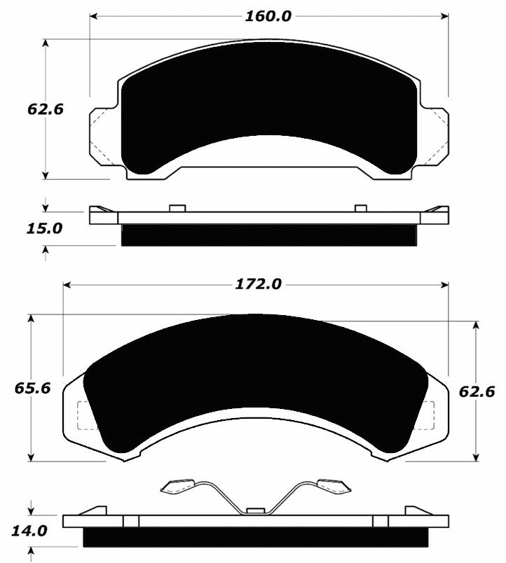 Porterfield Brake Pads for 1994 FORD EXPLORER