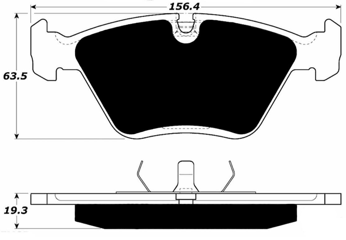 Porterfield Brake Pads for 1997 BMW M3