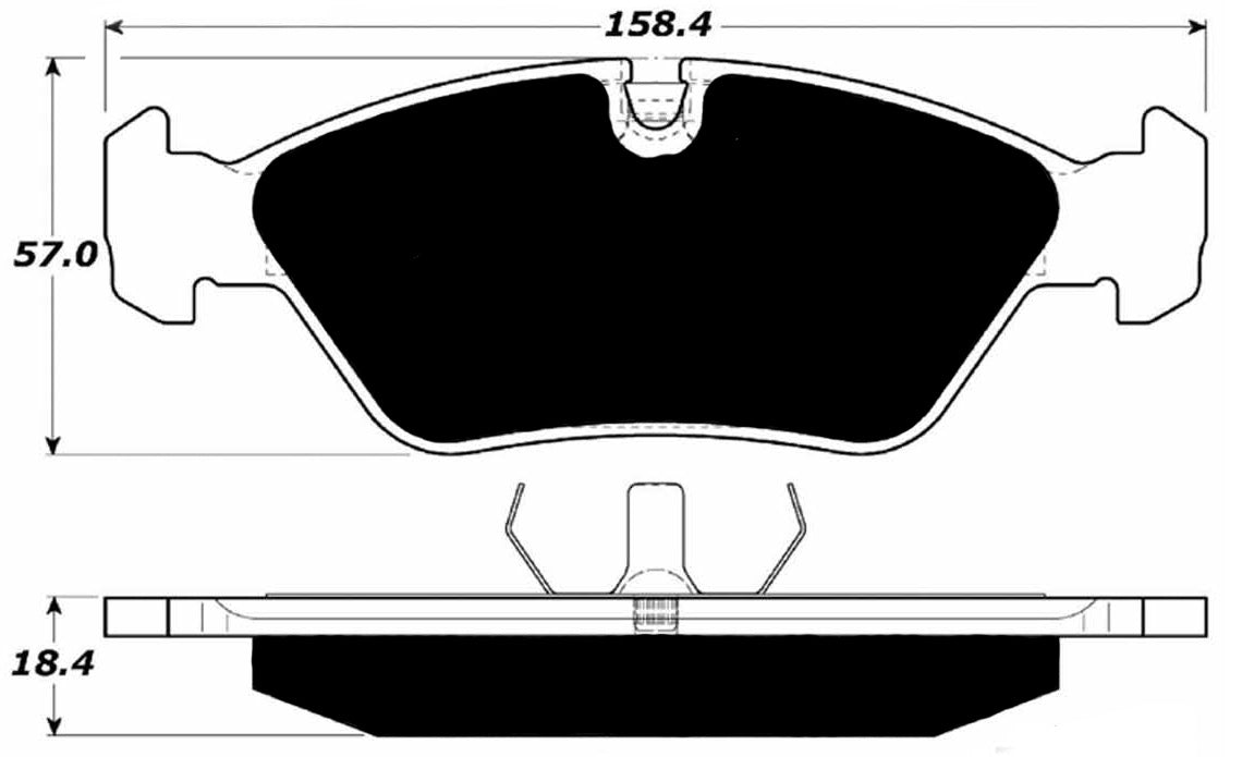 Porterfield Brake Pads for 1987 FERRARI 328 GTB
