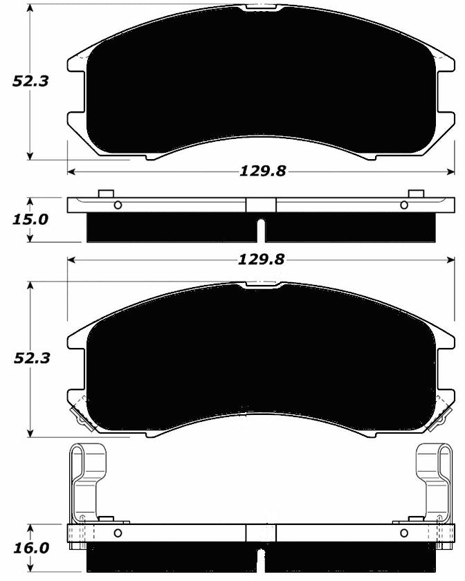 Porterfield Brake Pads for 1988 MAZDA 626 R/Drum
