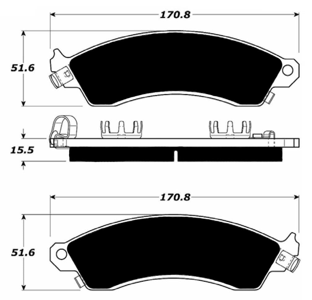 Porterfield Brake Pads for 1992 CHEVROLET CAMARO 1LE