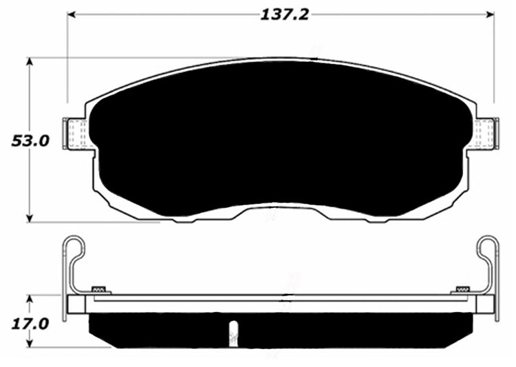 Porterfield Brake Pads for 1996 INFINITI I30