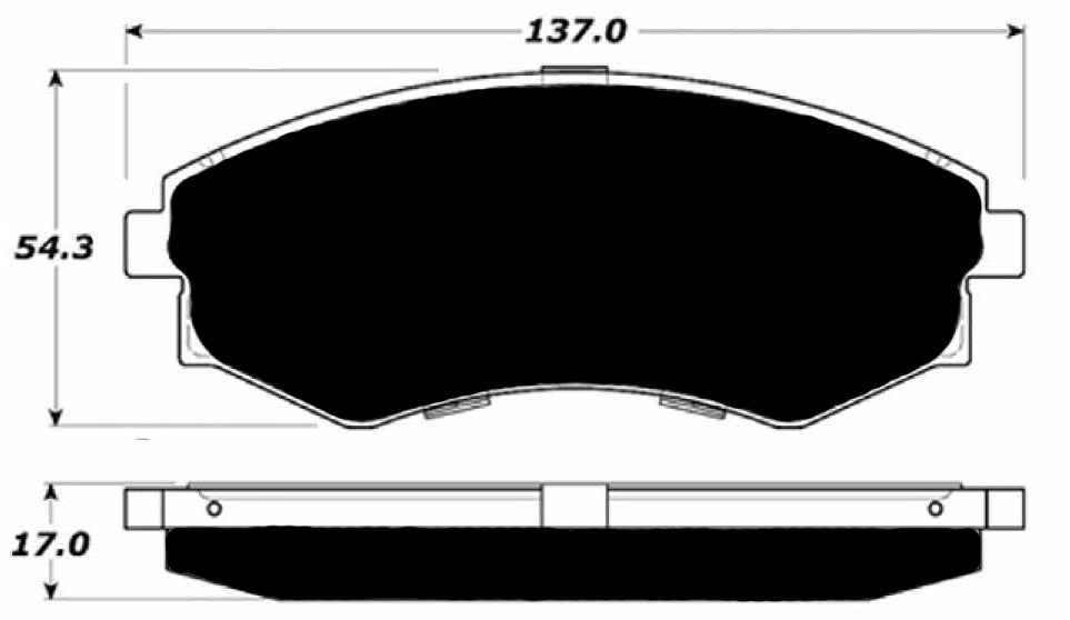 Porterfield Brake Pads for 2000 NISSAN SENTRA 1.8L GXE R/Drums