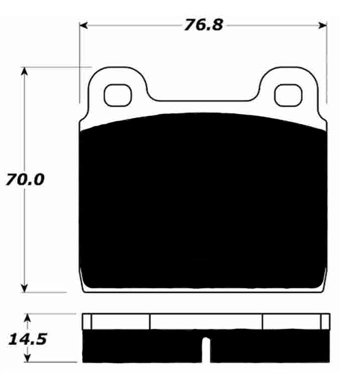 Porterfield Brake Pads for 1968 BMW 2000 CA