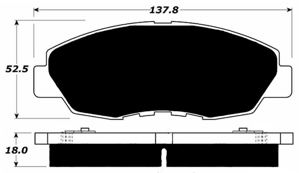 Porterfield Brake Pads for 1997 HONDA ACCORD Coupe LX w/ABS