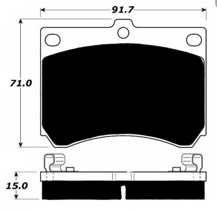 Porterfield Brake Pads for 1996 MERCURY TRACER DOHC 1.8L