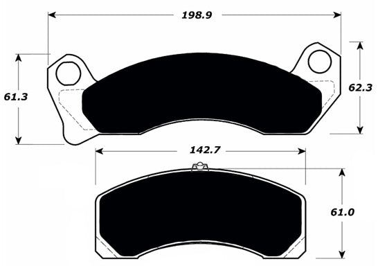 Porterfield Brake Pads for 1992 LINCOLN TOWN CAR Steel Piston