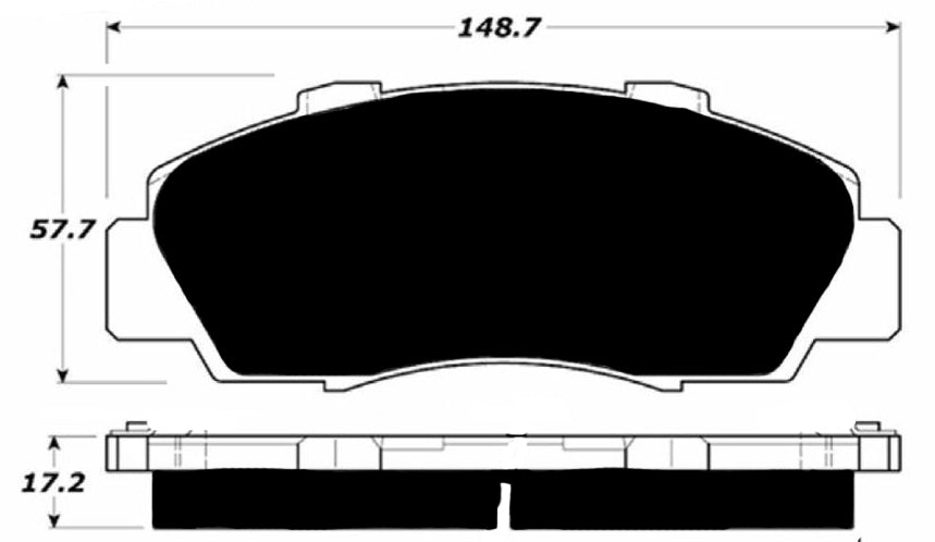 Porterfield Brake Pads for 1992 ACURA VIGOR