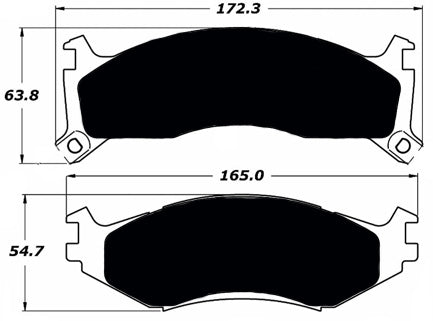 Porterfield Brake Pads for 1993 DODGE DAYTONA w/Rear Drums