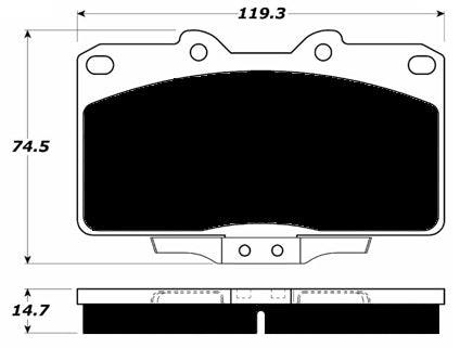 Porterfield Brake Pads for 1996 DODGE STEALTH 4WD