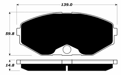 Porterfield Brake Pads for 1996 INFINITI J30