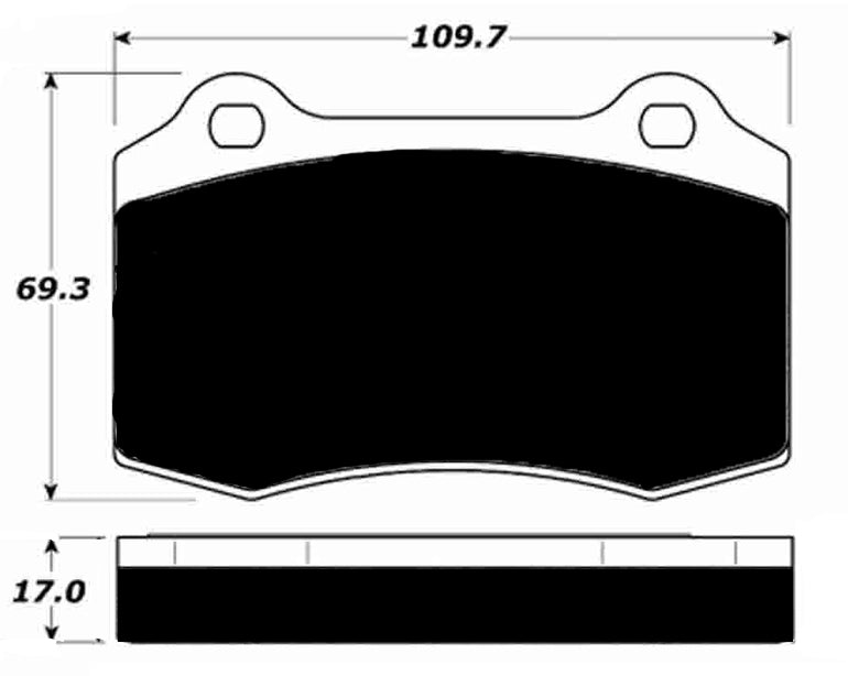 Porterfield Brake Pads for 1999 DODGE VIPER