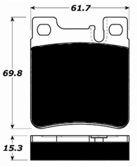Porterfield Brake Pads for 1996 MERCEDES-BENZ S320 ATE Front Cal