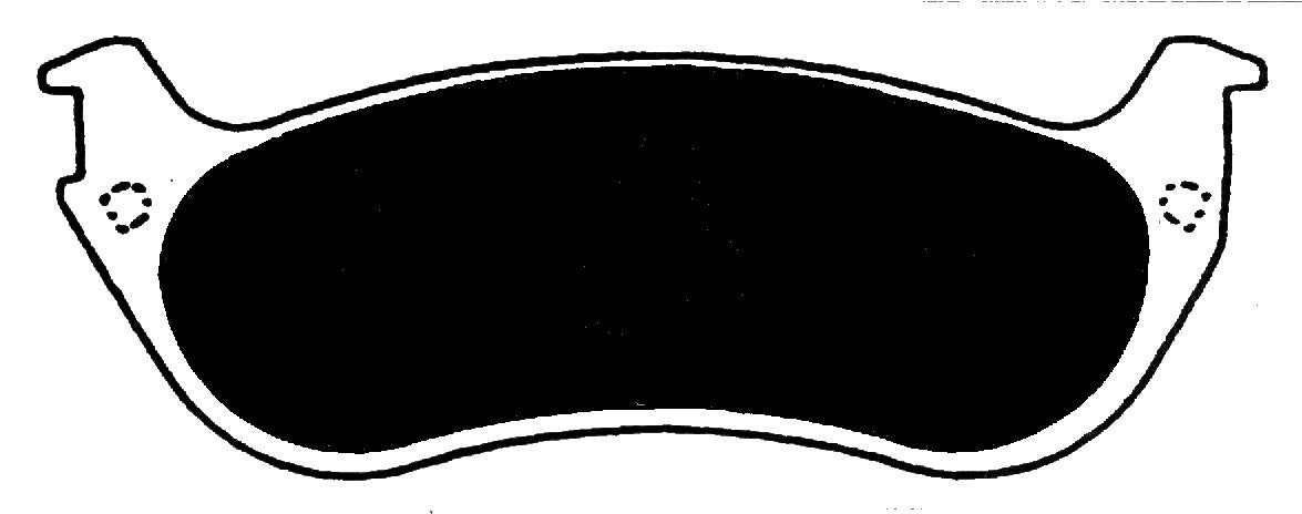 Porterfield Brake Pads for 2002 MERCURY GRAND MARQUIS - w/ Phenolic Pist