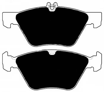 Porterfield Brake Pads for 2000 MERCEDES-BENZ CLK430
