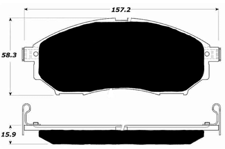 Porterfield Brake Pads for 2008 NISSAN PATHFINDER V8