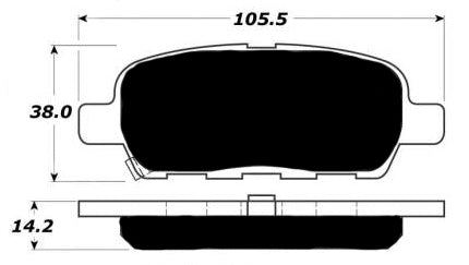 Porterfield Brake Pads for 2009 NISSAN SENTRA 2.5L Spec V