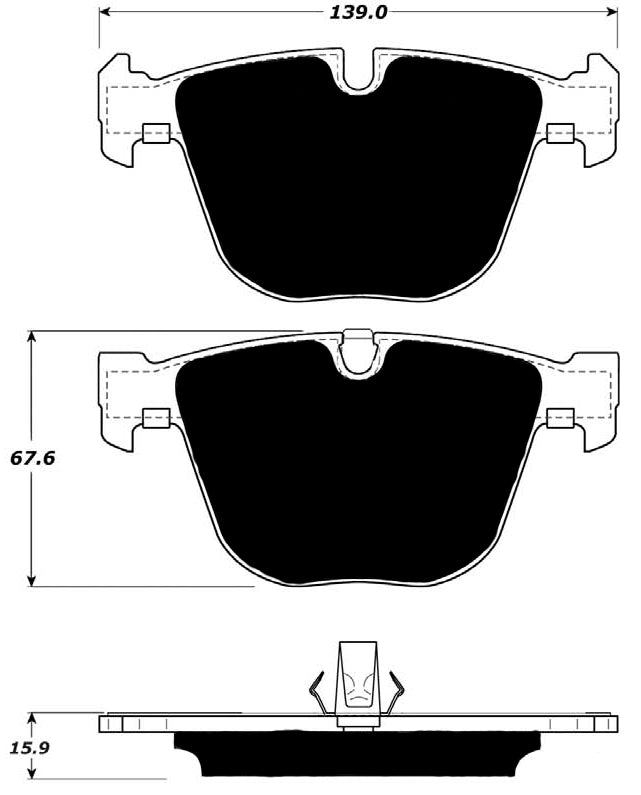 Porterfield Brake Pads for 2016 BMW X5 M