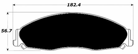 Porterfield Brake Pads for 2005 PONTIAC GRAND PRIX GXP
