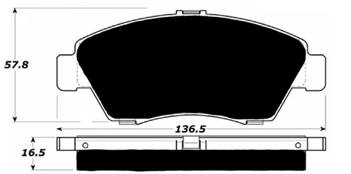 Porterfield Brake Pads for 2004 HONDA CIVIC Sedan Hybrid