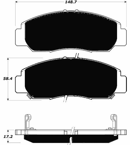Porterfield Brake Pads for 2011 HONDA CIVIC Sedan GX