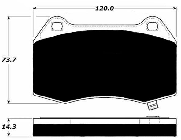 Porterfield Brake Pads for 2003 NISSAN SENTRA 2.5L SE-R Spec V