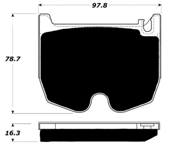 Porterfield Brake Pads for 2004 MERCEDES-BENZ SL65 AMG - w/Iron Discs
