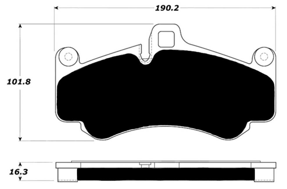 Porterfield Brake Pads for 2004 PORSCHE 911 GT2 w/Iron Discs