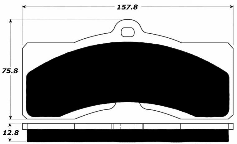 Porterfield Brake Pads for 1973 CHEVROLET CORVETTE Single Pin
