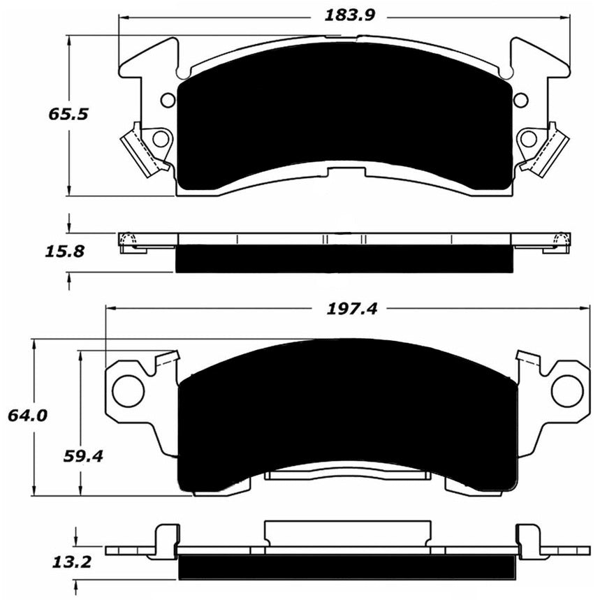 Porterfield Brake Pads for 1994 CHEVROLET ASTRO VAN 2WD