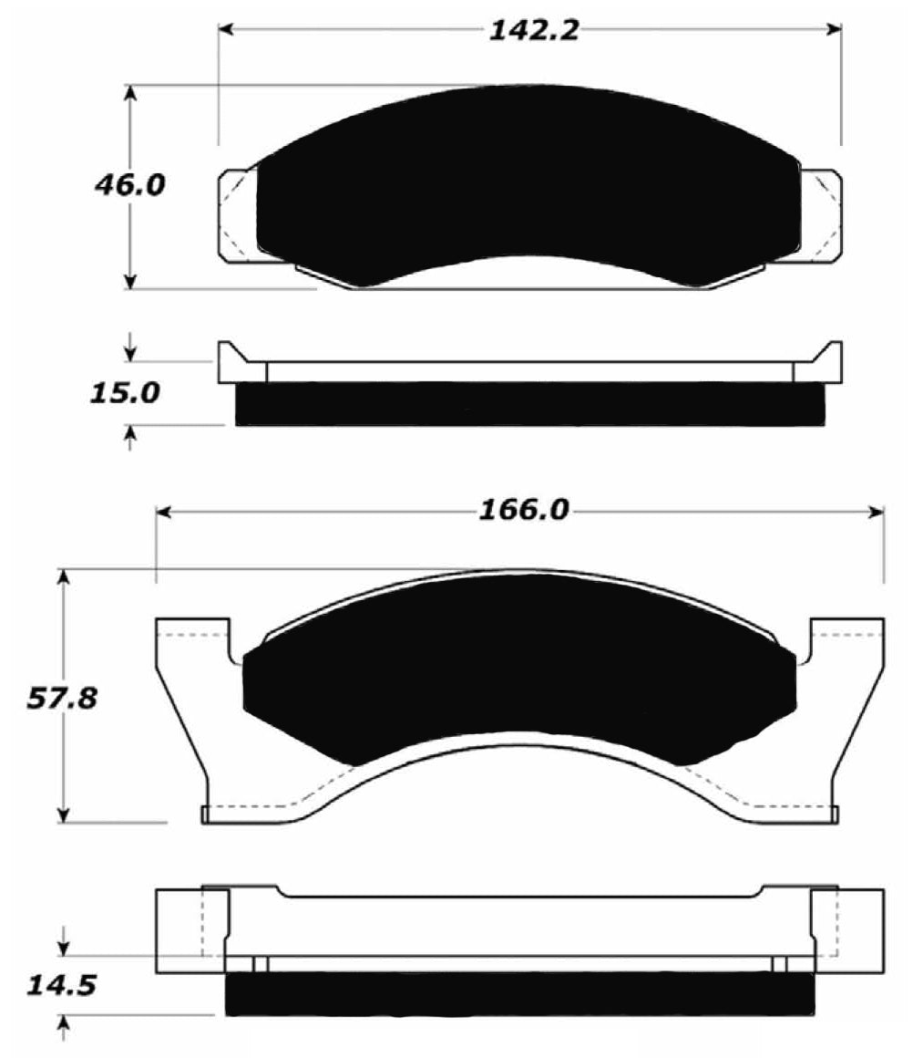 Porterfield Brake Pads for 1975 FORD MUSTANG