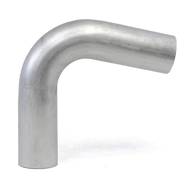 HPS Performance Products HPS 2-1/2" OD 100 Degree Bend 6061 Aluminum Elbow Pipe Tubing 16 Gauge w/ 4" CLR