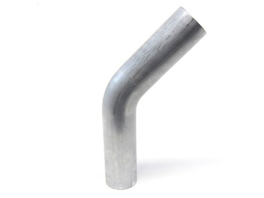 HPS Performance Products HPS 3-1/8" OD 45 Degree Bend 6061 Aluminum Elbow Pipe Tubing w/ 5" CLR (view 1)
