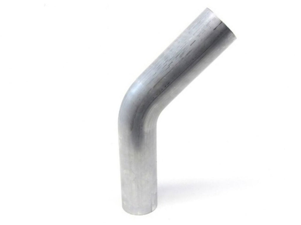 HPS Performance Products HPS 1-1/2" OD 45 Degree Bend 6061 Aluminum Elbow Pipe Tubing 16 Gauge w/ 2" CLR (view 1)
