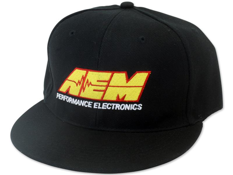 AEM Electronics AEM Logo Hat Black/Yellow Large/Xlarge (view 1)