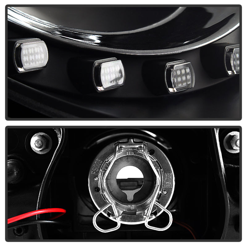 Spyder Volkswagen Beetle 06-10 Projector Headlights DRL LED Black PRO-YD-VB06-DRL-BK 5080929