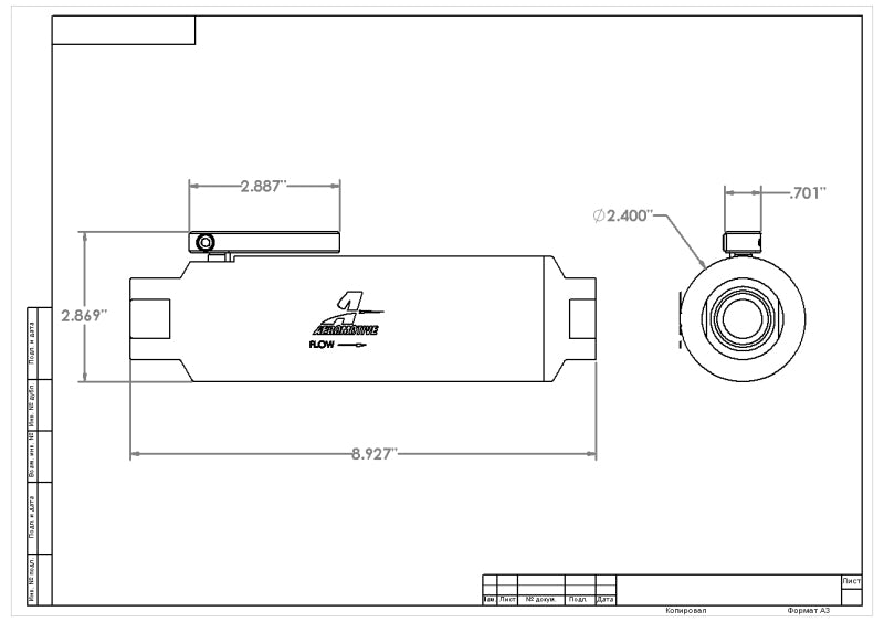 Aeromotive ORB-12 Shutoff Valve Fuel Filter (view 17)