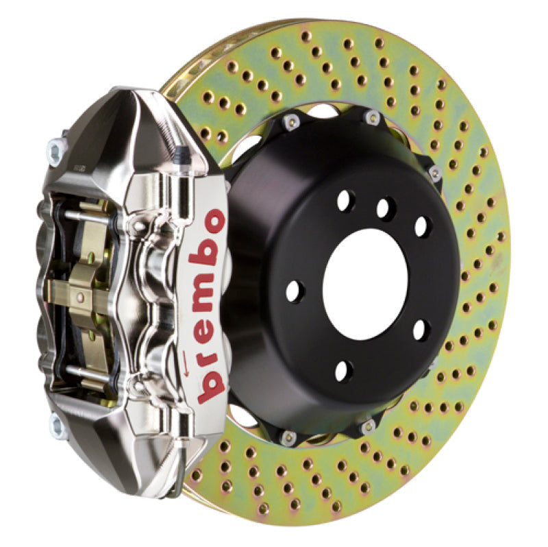 Brembo 08-15 Land Cruiser/LX570 Rear GTR BBK 4 Piston Billet 380x28 2pc Rotor Drilled- Nickel 2P1.9028AR